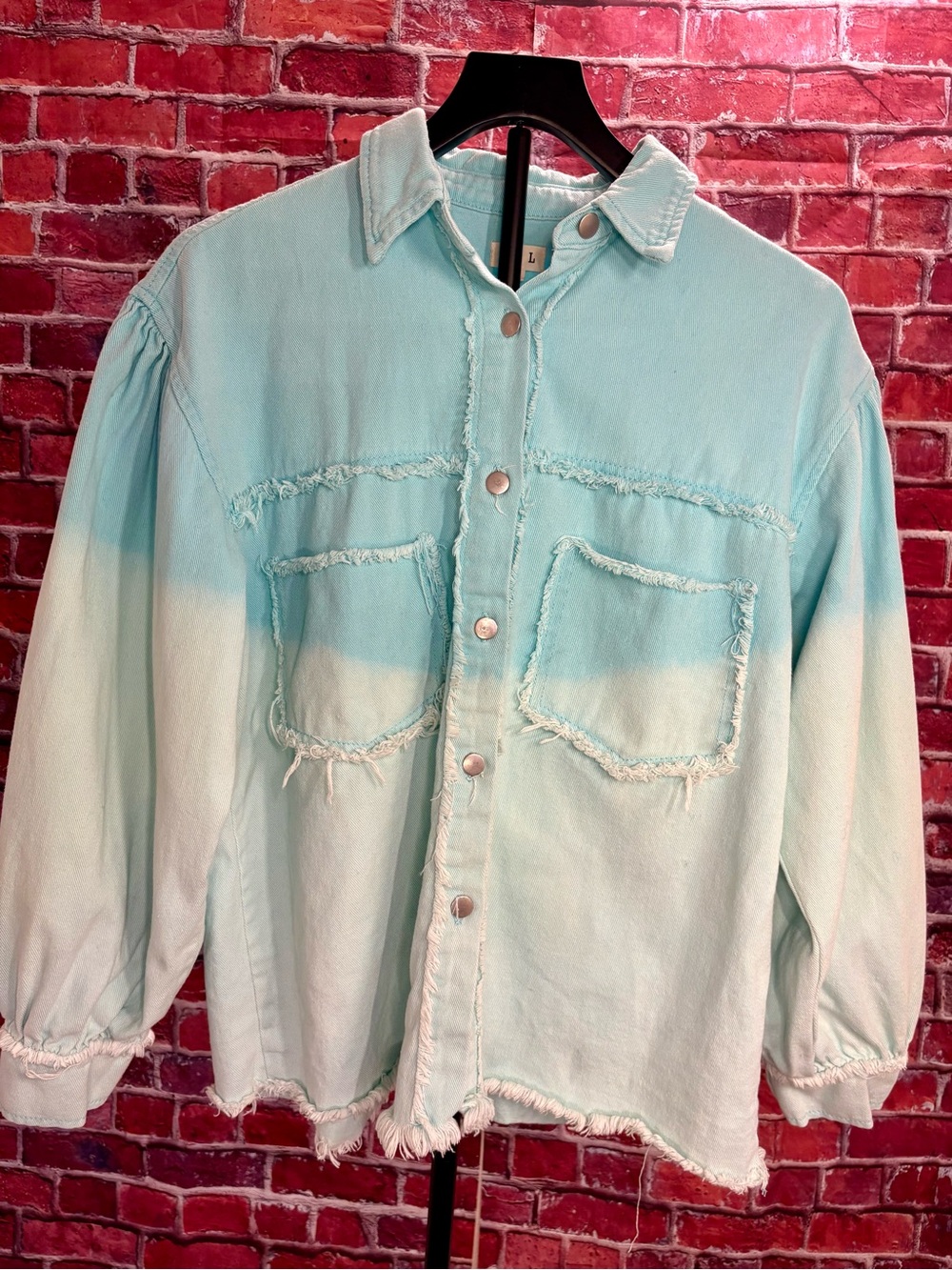 Ombre Denim Shacket Size Small